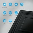 thumbnail image 4 of Art3d PVC Drop Ceiling Tile 2ft x 2ft Pack of 12pcs, Glue up Ceiling Tile for Home Decor,Black, 48 Sq.ft, 4 of 8