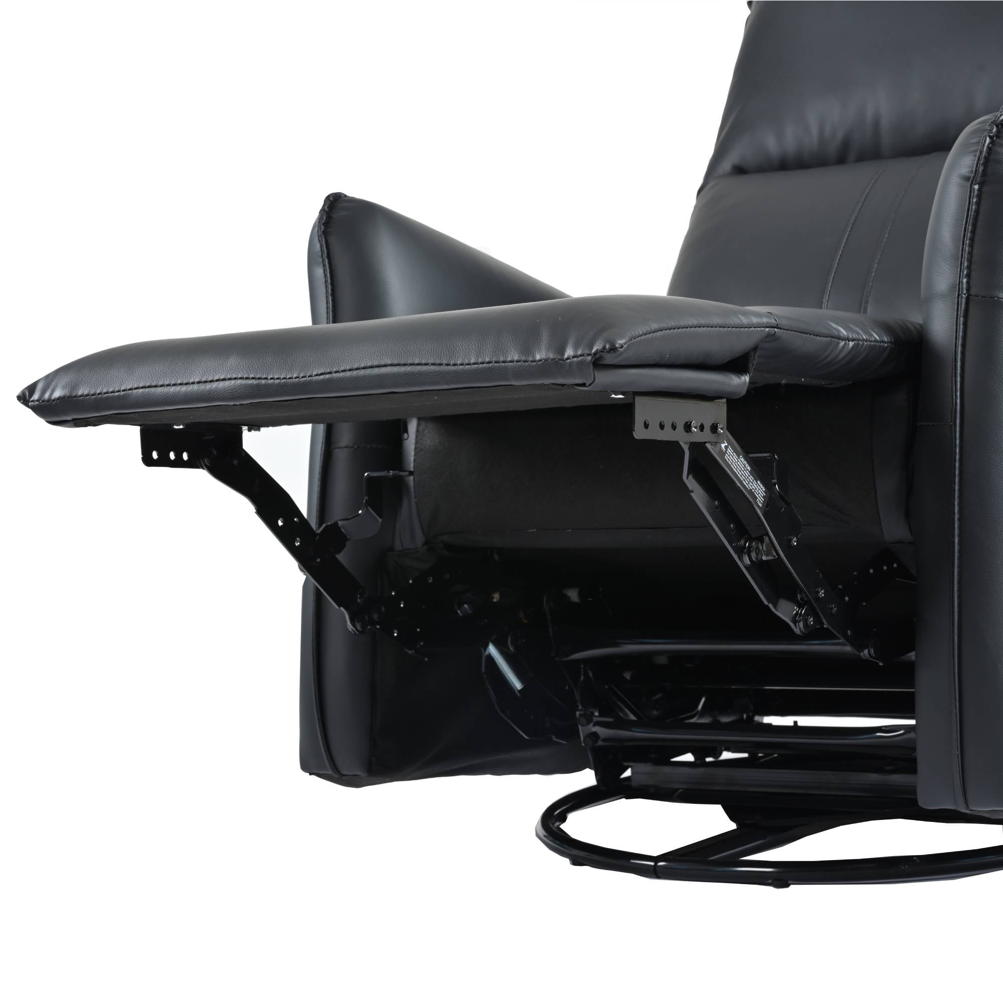 Swivel Recliner Chair, Electric&nbsp;Glider Rocker Recliner for Nursery, Power Recline Sofa Chair&nbsp;for Living Room, Bedroom, Black