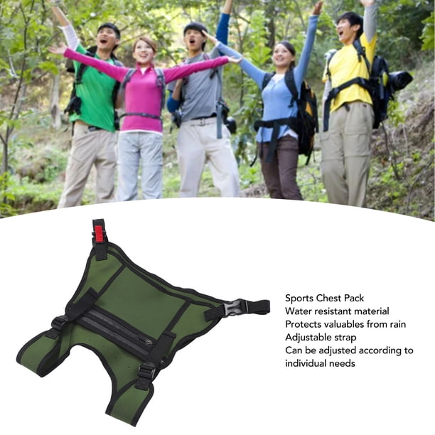 Sac de Poitrine Sport pour Hommes,Sac Sportif de Poitrine de Course - Pochette Imperméable Réglable Porte-Téléphone pour Hommes Femmes Coureurs Randonnée Jogging Cyclisme Voyage Extérieur