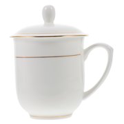 IBASETOY White Ceramic Multi-Function Water Mug for Home Use Simple and Creative Design