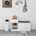 thumbnail image 2 of vidaXL Shoe Storage Bench Entryway Bench with Shoe Organizer Shoe Cabinet, 2 of 28