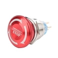 thumbnail image 4 of Interruptor de botón de cabeza de seta, parada de emergencia impermeable de 22 mm Interruptor de botón de emergencia Interruptor de botón de bloqueo automático Valor excepcional, 4 of 8