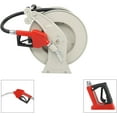 Portable Fueling Hose Reel with Fueling Nozzle Retractable 3/4 x 66