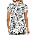 thumbnail image 6 of TEMOFON Womens Tops Short Sleeve Shirts Floral Blouses Loose Summer Tops V Neck T Shirts for Womens Clothes Ruffle Sleeve Casual Fashion Eyelet Hollow Out Tee, 6 of 6