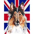 thumbnail image 1 of Carolines Treasures SC9893GF Collie avec Drapeau Britannique English Union Jack Drapeau Format Jardin, 1 of 3