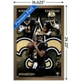 thumbnail image 3 of NFL New Orleans Saints - Triplets 21 Wall Poster, 14.725" x 22.375", Framed, 3 of 3
