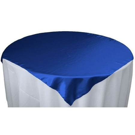 Perfectmaze Satin Overlay Table Cover/Cloth Combination Collection Wedding Anniversary Table Decoration (Royal