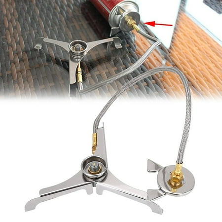 

SPRING PARK Stainless Steel Outdoor Gas Stove Adapter Connector Camping Gas Tank Converter