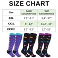 thumbnail image 3 of Spencer 2 Pairs Wide Calf Compression Socks for Women Men Plus Size 15-20mmHg Knee High Support Stockings, 2XL-4XL, 3 of 8