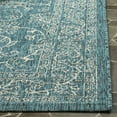 thumbnail image 4 of SAFAVIEH Courtyard Laurel Medallion Indoor/Outdoor Area Rug, Turquoise, 8' x 10', 4 of 6