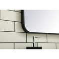 thumbnail image 5 of Elegant Decor MR802432BK 24 x 32 in. Soft Corner Metal Rectangular Mirror, Black, 5 of 9