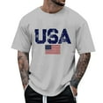 thumbnail image 5 of UAYOTSE 4th of July Mens T Shirts Independence Day American Flag Print Patriotic Tops Summer Short Sleeve Gym Workout Tees,Sizes L, 5 of 5