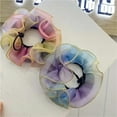 thumbnail image 3 of 5pcs Women Ballet Elastic Hair Net Adjustable Hair Net Weave Hairnet Drawstring Style Hair Bands Accessories, 3 of 7
