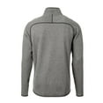thumbnail image 3 of Men's Cutter & Buck Heather Gray Kansas State Wildcats Big & Tall Mainsail Sweater-Knit Full-Zip Jacket, 3 of 3