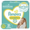 Pampers Swaddlers Soft Diapers - Newborn, 31 Count