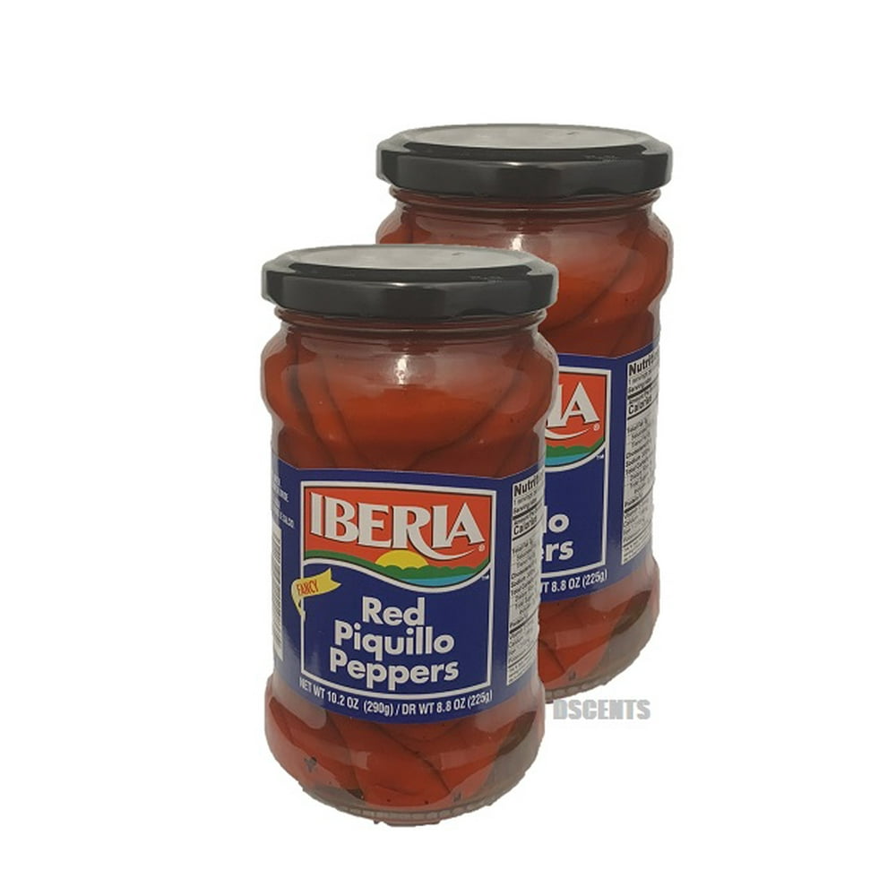 2 Jars of Iberia Fancy Red Piquillo Peppers Pimiento Piquillo 10.2