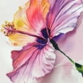 thumbnail image 6 of HAOXIT Flower Tablecloth, Hibiscus Flower in Pastel Abstract Colorful Romantic Petal Pattern Artwork Print, Round Table Cover for Dining Room Kitchen Decor, 6 of 8