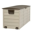 thumbnail image 5 of 75 Gallon Outdoor Garden Plastic Storage, Waterproof Storage Chest with Wheels, Deck Box Chest with Handle, Large Storage Cabinet for  Outside Furniture Cushions, Garden Tools, Brown, 5 of 9