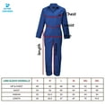 thumbnail image 7 of ACTIVE UNIFORMS Overall Workwear Men Long Sleeve Coveralls (Khaki, Large), 7 of 7