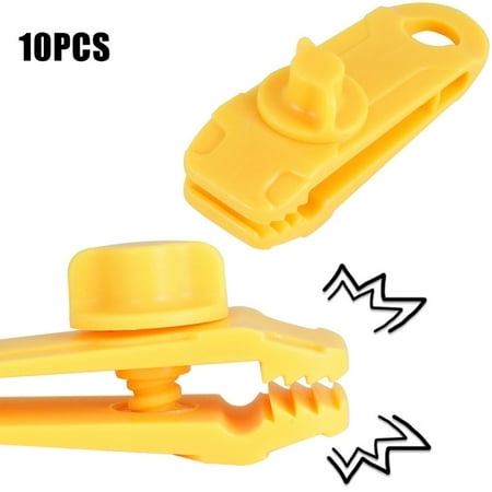 

5/10 Pcs Heavy Duty Camping Tarp Clips Tent Awning Clamps with Thumb Screw Tool Heavy Duty Tent Awning Clamps with Thumb Screw 5/10 Pcs Portable Camping Tarp Clips Yellow 10pcs