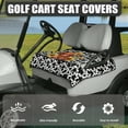 thumbnail image 3 of Renewold Golf Cart Cover Soft Breathable Golf Cart Cloth Seat Cover Protector with Pockets Easy to Install Washable for Women Men, 52 x 32 Inches, Highland Cow Sunflower Cow Print, 3 of 7