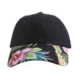 thumbnail image 2 of Gorra de béisbol TOP HEADWEAR ajustable de impresión floral Negro, 2 of 2
