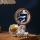 thumbnail image 1 of Lámpara de noche con forma de galaxia y astronauta, bola de cristal tallada en 3D, luminosa, para dormitorio, escritorio, decoración de resina, regalo de vacaciones, 1 of 6