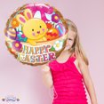 thumbnail image 6 of PMU Happy Easter Basket and Bunny 18 Inch Mylar Foil Balloon Pkg/1, 6 of 7