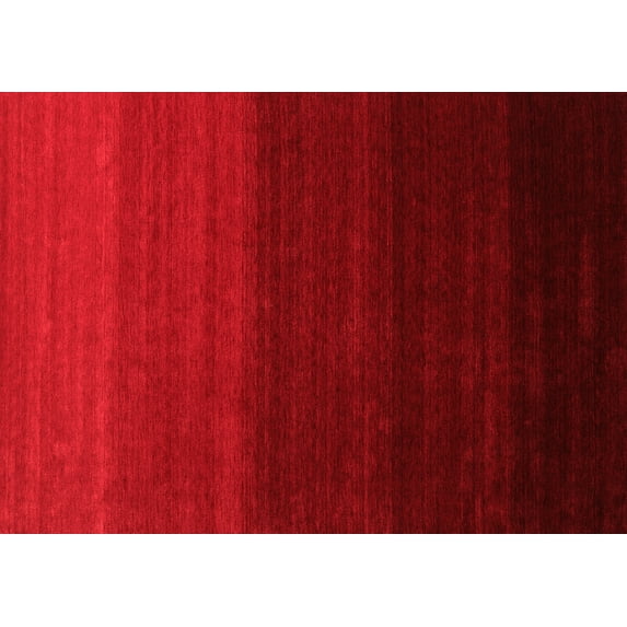 Ahgly Company Indoor Rectangle Abstract Red Contemporary Area Rugs, 5' x 8'