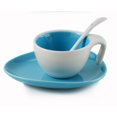 thumbnail image 1 of Blue Espresso Cup and Saucer with Spoon, Set of 6, 1 of 1