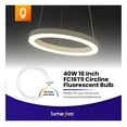 thumbnail image 5 of FC16T9 40 Watt Circline Fluorescent Bulb Replacement 16 Inches - T9 Bulb with 4-Pin Base (G10Q-4) - 4100K Cool White - 1 Pack, 5 of 7