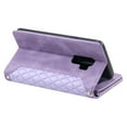 thumbnail image 4 of Allytech Zipper Magnetic Wallet Case for Samsung Galaxy S9+ 6.2 Inch, Wrist Strap Holder Card Slot Drop Resistant Scratch Leather Wallet Cover, Purple, 4 of 8