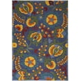thumbnail image 2 of Nourison Aloha Indoor/Outdoor Navy Multicolor 6' x 9' Area Rug (6x9), 2 of 10