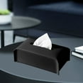 thumbnail image 3 of JLFNYA Leather Tissue Box Cover, Kleenex Box Cover, Rectangular PU Leather Square Tissue Box, Tissue Box Cover Square, Suitable for Vanity Countertop, Night Stands, Bedroom, Livingroom, 3 of 7