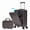 Brown, variant on 20" Hardside Carry On Luggage with 14" Cosmetic Case, Front Compartment Rolling Suitcase, 360° Spinner Wheels, Telescopic Handle, Lightweight & Stylish Travel Gift, Red