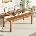 thumbnail image 2 of Tribesigns 70.86 in Rectangle Spacious Dining Table, Walnut, 2 of 7