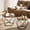 Brown, variant on Gianna Modern Geometric Coffee Table Set of 2, Round Nesting Side Tables with Hidden Storage, Movable End Tables for Living Room Decor & Practical Useļ¼Black