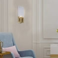 thumbnail image 4 of 1 Light Gold Frame Wall Sconce with Glass Rod Accents, 4 of 5