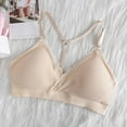 thumbnail image 1 of EIMELI Big Girls Training Bras Slim Soft Cup Hasp Teen Small Vest Design Wireless Bra, 1 of 4