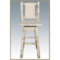thumbnail image 1 of Tabouret de Bar avec Dossier & Pivotant avec Design Gravé au Laser Bronc, 1 of 1