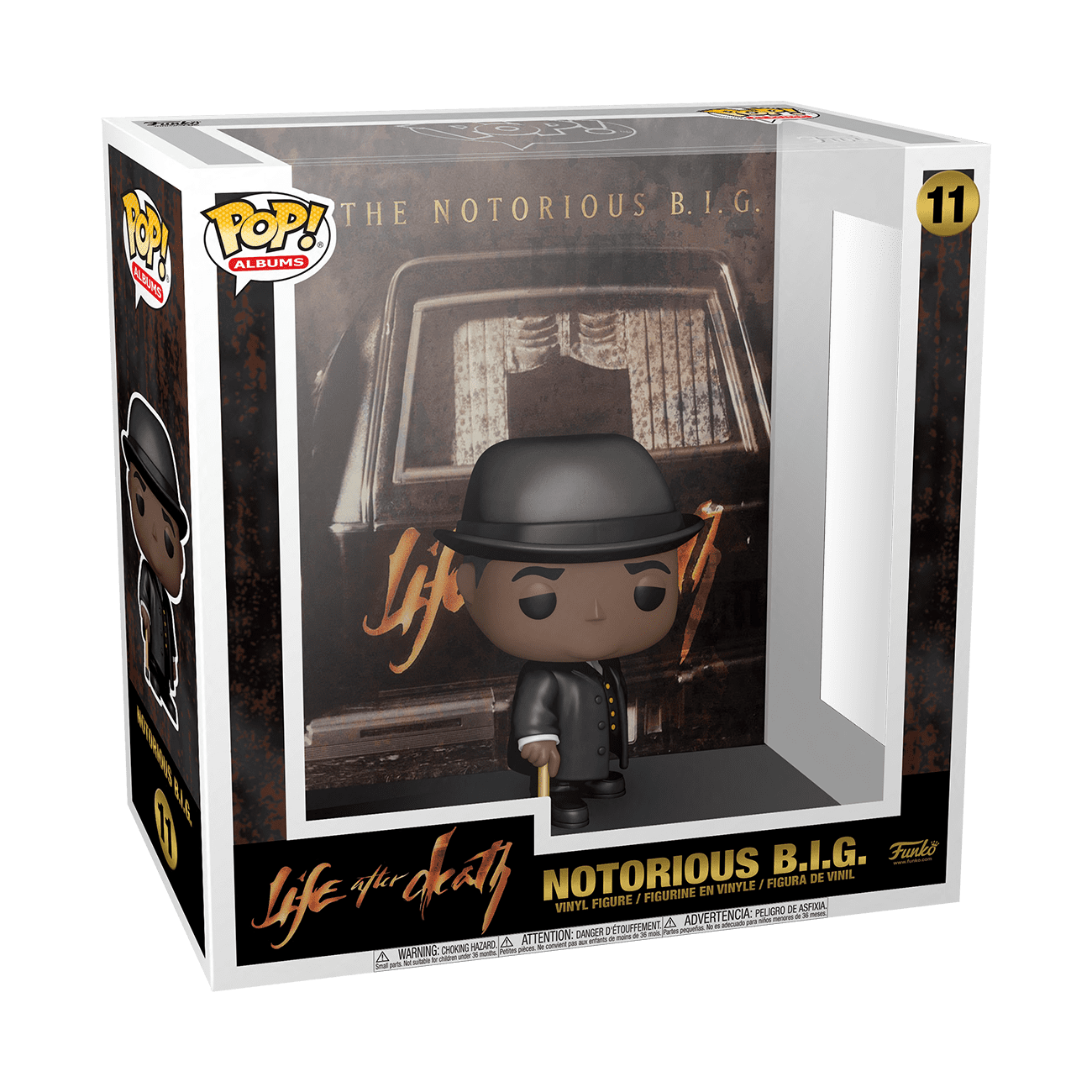 Albums Ready to Die With Case 01 50142 In stock Funko Pop Notorious B.I.G 