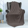 thumbnail image 4 of Geometric Soft Flannel Fleece Throw Blanket, 3D Style Hand Drawn Checkered Boards Modern Abstract Arrangement Cubic Design, Cozy Plush for Indoor and Outdoor Use, 50" x 60", Multicolor, by Ambesonne, 4 of 5