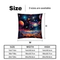 thumbnail image 5 of Galactic Space Luxurious Velvet Decorative Throw Pillow Covers - Set of 2, Unique Patterns, Available in 16x16, 18x18, and 20x20 Inches for Various Occasions, 5 of 6