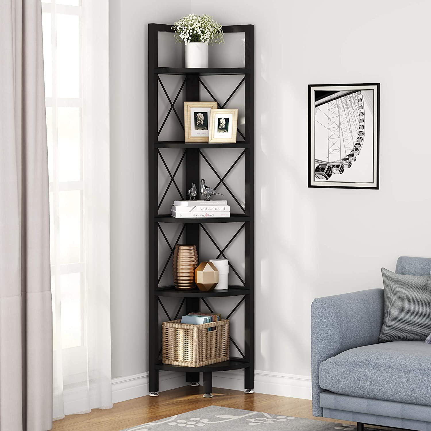 Simple Bookshelf Bookshelf For Small Space corner Book Shelf - Temu