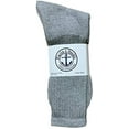 thumbnail image 3 of Yacht & Smith Big And Tall Mens Sport Crew Socks Wholesale Bulk (King Size) Socks, by SOCKS'NBULK (24 Pairs Gray, Mens King Size 13-16 (Shoe Size 12-15)), 3 of 3
