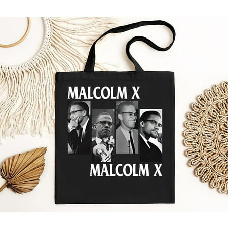 vintage Malcolm X Civil Rights Movement Tote Bag-TH42322