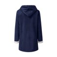 thumbnail image 4 of Chaqueta de invierno para mujer, larga, cálida, forrada, tallas grandes, de algodón, para mujer, chaqueta tipo parka, abrigo de otoño e invierno para mujer (XL), 4 of 5