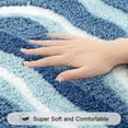 thumbnail image 6 of Bathroom Rugs Sets 4 Piece with Toilet Lid Cover, Non Slip Bathroom Mats Extra Soft Chenille Bath Rugs Absorbent Shaggy Rugs Perfect Plush Mats U-Shaped Toilet Rug and Toilet Cover Kitchen, 6 of 9