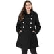 thumbnail image 2 of Abrigo De Doble BotonaduCon Cuello Vuelto TalGrande PaMujer Negro XL, 2 of 6