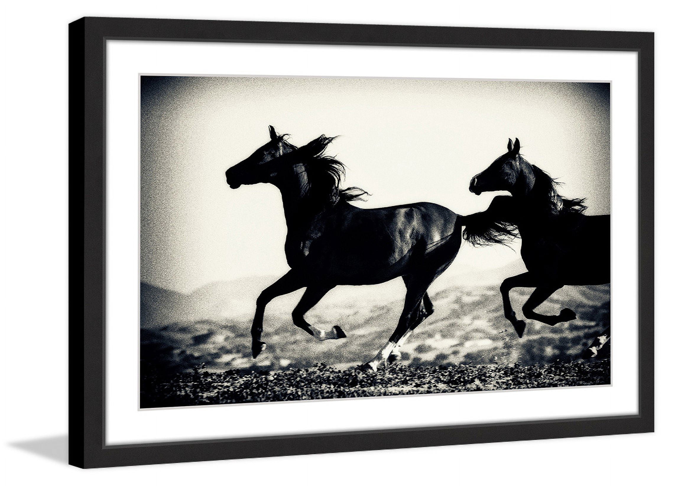 "Galloping Friends" Framed Painting Print